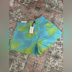 NWT WeWoreWhat Flare Bell Short in Tie-Dye